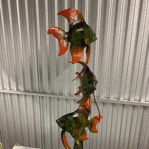 G.MANCINI BRONZE FISH LIMITED EDITION SCULPTURE "A